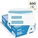 500#10 Double Window Security Business Mailing Envelopes - for Invoices, Statements and Legal Documents - GUMMED Closure, Security Tinted - Size 4-1/8 x 9-1/2 - White - 24 LB - 500 Count (30101)