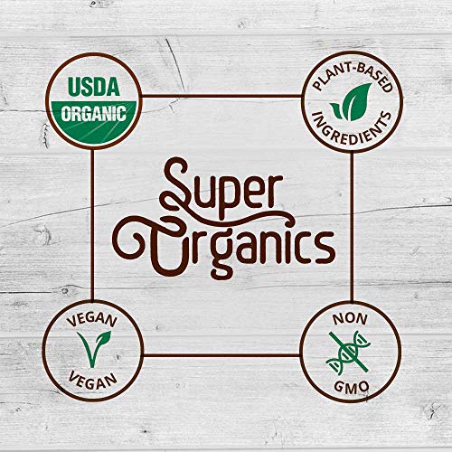 Super Organics Wheatgrass Powder | Rich in Vitamins B1 & B2 | Organic Superfood Powder | Raw Superfoods | Whole Food Supplement – Vegan & Non-GMO, 8 Ounces