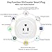 iCoostor Wi-Fi Smart Plug Mini Outlet: Wireless Wi-Fi Outlet Plug To Remote Control Smart Home & Devices| Energy Saving Smart Socket with Timer| Compatible with Alexa Echo, Google Home (WP1-1-White)