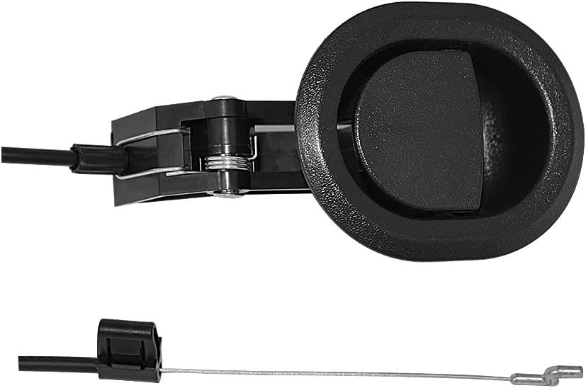 Universal Oval Black Plastic Sofa Chair Recliner Release Pull Handle Replacement Parts with Cable, Exposed Cable Length 4.75", Total Length is Medium at 31", fits Ashley and Major Recliner Brands Sofa