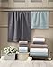 Classic Turkish Towels 6 Piece Heavy Duty Fast Drying Bath Sets Made with 100% Turkish Cotton - Includes 2 Fingertip Towels (Mist Grey)