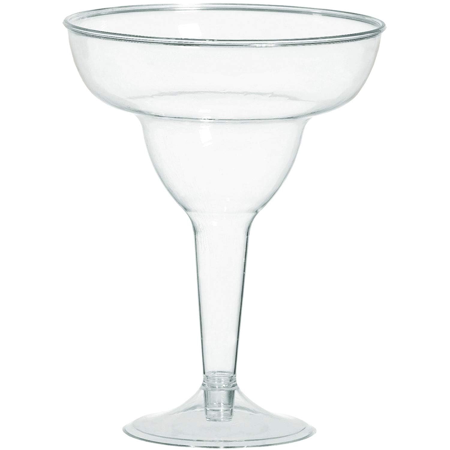 amscan 350102.86 Amscan Clear Hard Plastic Margarita Glasses 11oz, 20 Pcs