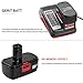2Packs 3.6Ah 19.2 Volt Replacement for Craftsman 19.2V Battery Ni-MH C3 DieHard 130279005 130279003 130279017 and Battery Charger for Craftsman 9.6V-19.2 Volt Lithium-ion & Ni-Cad & Ni-MH Battery