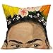 JLHua 4 pcs Frida Kahlo Self-Portrait Cotton Linen Pillow Case Cover,18
