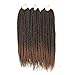 VRHOT 6Packs 18'' Box Braids Crochet Hair Small Synthetic Hair Extensions Twist Crochet Braids Hairstyles Braiding Hair Style Long Dreadlocks for Black Women 18 inch (18 inch, T1B/30)