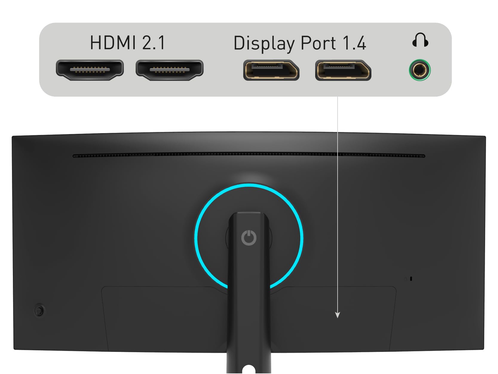 ODYS XP34 PRO-X Curved Gaming Monitor – 34 Zoll (86 cm) UWQHD (3440x1440), 180 Hz (DP), 1ms Reaktionszeit (MPRT),125% sRGB, HDR10, FreeSync/G-Sync komp., 1500R, Pip/PBP, 2X HDMI 2.1, 2X DisplayPort 9