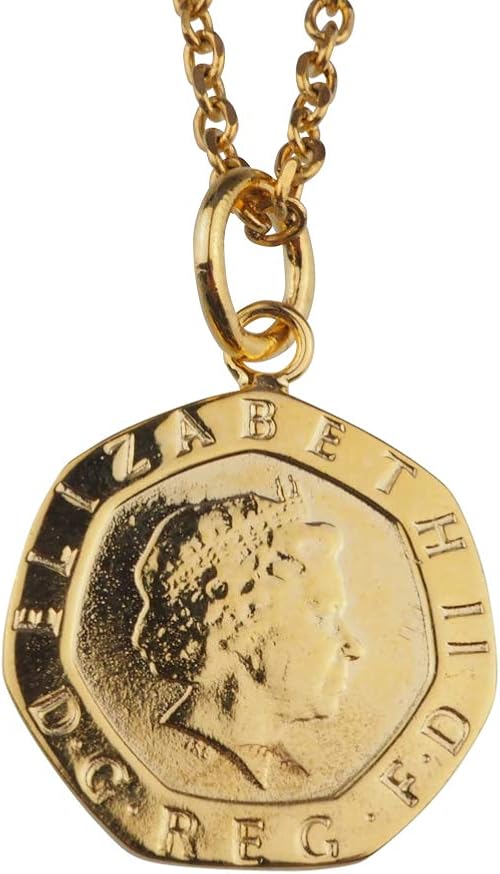 Amazon Abalent アバレント エリザベス ネックレス コイン ネックレス ゴールド ヘプタゴン コインネックレス シルバー925 ペンダント 七芒星 ゴールドネックレス メンズ 24金 Coating K24 24k ネックレス 通販