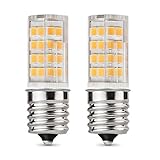 E17 LED Bulb Microwave Oven Light 4 Watt Warm White 3000K dimmable 52x2835SMD AC110-130V (Pack of 2)