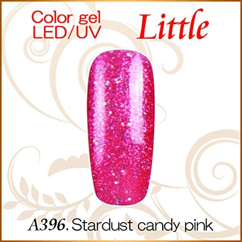 日本初！ライナーとショート刷毛が選べるColor Gel LED UV Soak Off 5ml Little Stardust candy pink A396
