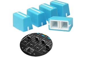 WXYINSPAS 5pcs Universal Fader Knobs Replacement Fader Cap Slider for DJ Controller Mixer Console Pioneer Pioneer DJM、DDJ、XDJ, Denon Numark AKAI RANE VESTAX (Universal Blue Hats)