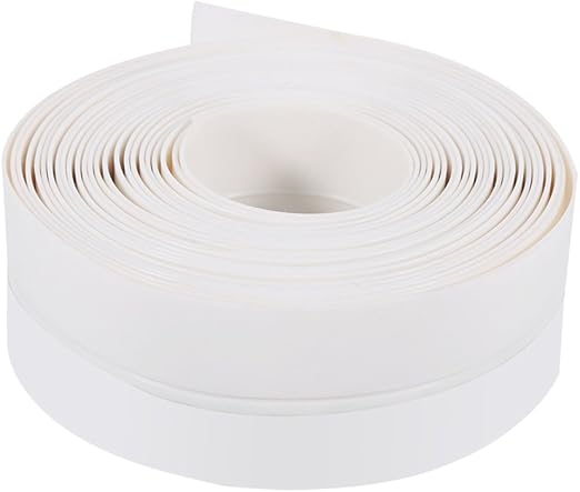 Haofy Con P Abdichtband Pvc Frei Dauerhafte Abdichtung Von Badewannen Waschbecken Und Duschen Ohne Silikon Ungefahr 35mm 1 38 Zoll Weiss Amazon De Baumarkt