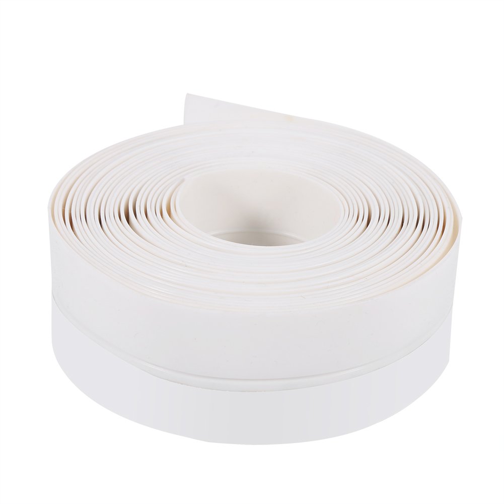 Haofy 3 Colors 35mm Silicone Sealing Strip, Frost-Resistant and Aging-Resistant Rubber Seal Strip (White)
