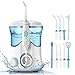 Cozzine Water Dental Flosser 600ml, Large Water Capacity Leak-Proof Electric Quiet Design with 9 Multifunctional Tips Countertop Dental Oral Irrigator for Home & Travel