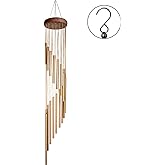 SuninYo Wind Chimes for Outside,Memorial Windchimes Outdoor Clearance,36 inches Memorial Wind Chimes with S Hook for Home Garden Decoration
