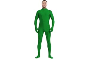 Aniler Men's and Women's Headless Spandex Bodysuit Zentai Jumpsuit Halloween Dress Up Party Cosplay Unitard Body Suit