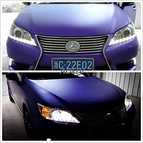 AOEDI Headlight for 20102012 Lexus ES350 LED DRL Projector Chrome