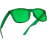 PURPLE CANYON Green Color Therapy Mood &amp; Migraine Glasses Light Therapy Chakra Healing Glasses Chromotherapy Green Colored Lenses