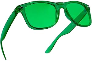 PURPLE CANYON Green Color Therapy Mood Glasses Migraine Glasses Light Therapy Chakra Healing Glasses Chromotherapy Green Colored Lenses