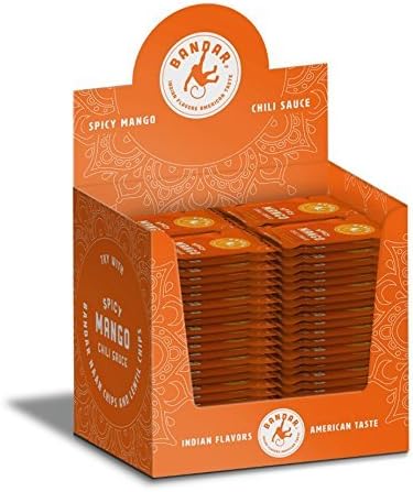 Bandar Foods Spicy Mango Chili Sauce 10g packets - 100 count (12 Pack)