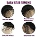 Dream Beauty Full Lace Human Hair Afro Curly Wig Short Kinky Curly 180% Virgin Remy Human Hair Wigs With Baby Hair For Black Women Pre Plucked(18 Inch, full lace wig)