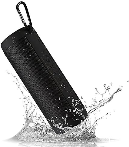 XIANGCHEN Portable Bluetooth Speaker T2 Outdoor Sports Waterproof Subwoofer Wireless Bass Loudspeakers with Flashlight (Black)