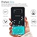 LeYi for Galaxy S8 Active Case (Do Not Fit S8) with 2pcs Tempered Glass Screen Protector for Girls Women, Glitter Shiny Bling Quicksand Liquid Protective Phone Case for Samsung S8 Active Turquoise