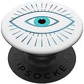 Blue Evil Eye White PopSockets Adhesive PopGrip
