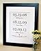 Gift for Mom with Kids Birthdays with Black Frame Available, You Choose Colors