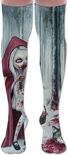 Creepy Fairy Tale Womens Girls Fashion Long Socks Over Knee High