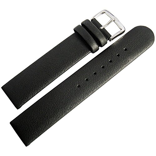 Di-Modell Elegance 20mm Black Leather Watch Strap