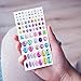Self-Adhesive Jewels Stickers Crystal Gem Rhinestone, Assorted Size-7 Sheets (Multicolor)