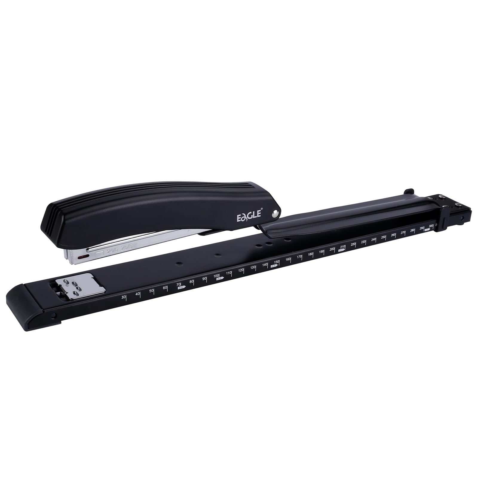 Eagle Long-Arm Stapler,10 Sheets Capacity,Black