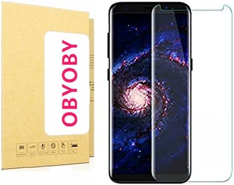 OBYOBY Galaxy S8 Screen Protector (3D Coverage) Tempered Glass Screen Protector,[Bubble-Free][9H Hardness][HD Ultra Clear] for Samsung Galaxy S8