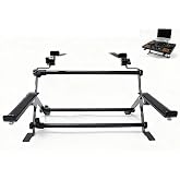 yskjyxgs Portable DJ laptop stand; adjustable tilt angle and width, anti-slip design, DJ stand for laptop and controller; the perfect choice for your DJ rig at home, workstation, or on tour.