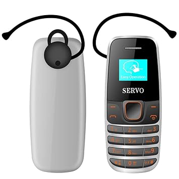 Amazon.com: SERVO Mini teléfono móvil Bluetooth Dialer ...