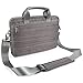 Laptop Bag Evecase 17.3 Inch Classic Padded Briefcase Messenger Case with Shoulder Strap and Handle for Laptop Notebook Chromebook Ultrabook - Gray