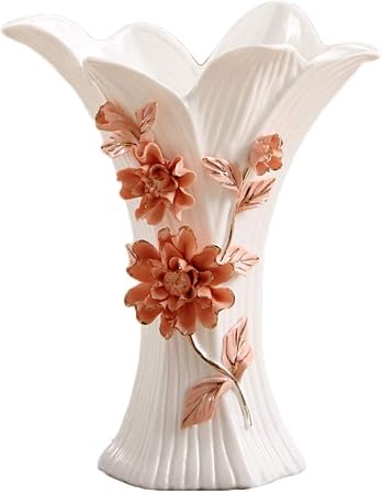 Hzjjc Vase Soliflore Fleurs En Ceramique Porcelaine Petit Vase