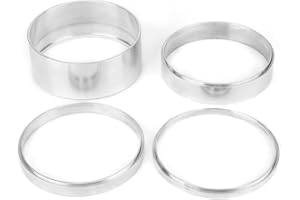 Air Filter Spacer,Aluminum Air Cleaner Spacer Replacement Accessories Replacement for Carbs with 5 Opening(1/2")