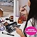 Aesthetica Pro Black Makeup Brush Case – Versatile Make up Brush Holder / Organizer with 3-Way Design