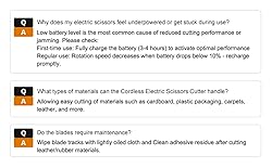 Cordless Electric Fabric Scissors, Power Rotary