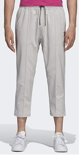 beige adidas track pants
