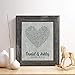 Personalized 4th Linen Anniversary Gift for Him or Her, First dance song Linen Print, Wedding Vows, any Text, Heart Linen Print,Gifts for Husband and Wife, 4 Years Together