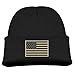 Waldeal Embroidered Subdued Us Flag Tactical Toddler Cap Beanie for Kids 3-8 Year Old Black