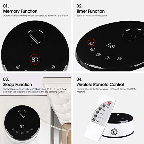 Water Heated Mattress Pad Queen 60"x80", Soft & Comfort Quilted Heated