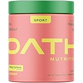 Oath Nutrition Sport Sugar Free Pre-Workout Powder, Melonade Stand, Contains Creatine Monohydrate, Caffeine and Beta Alanine, Pre Workout Powder for Women and Men, 25 Servings
