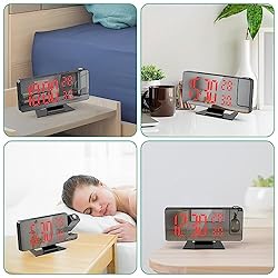 ORIA Projection Alarm Clock for Bedrooms, Alarm