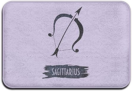 Horoscope Sagittarius 16 By 24-Inch Fabric Door Mat Entrance Mat For Home Clean Absorbent Antiskid Design Kitchen Bath Mats