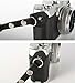 MegaGear Leather Digital SLR Camera, Camcorder Hand Strap for Sony A6000, A6300 , A5100, FujiFilm X30, X100T, X100F, Fujifilm X-Pro2 (Black)