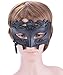 Mens Masquerade Mask Greek Roman Party Mask Mardi Gras Halloween Mask Black