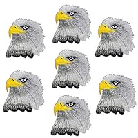 YSMYWM 7PCS Eagle Embroidered Sew Iron On Applique Patches